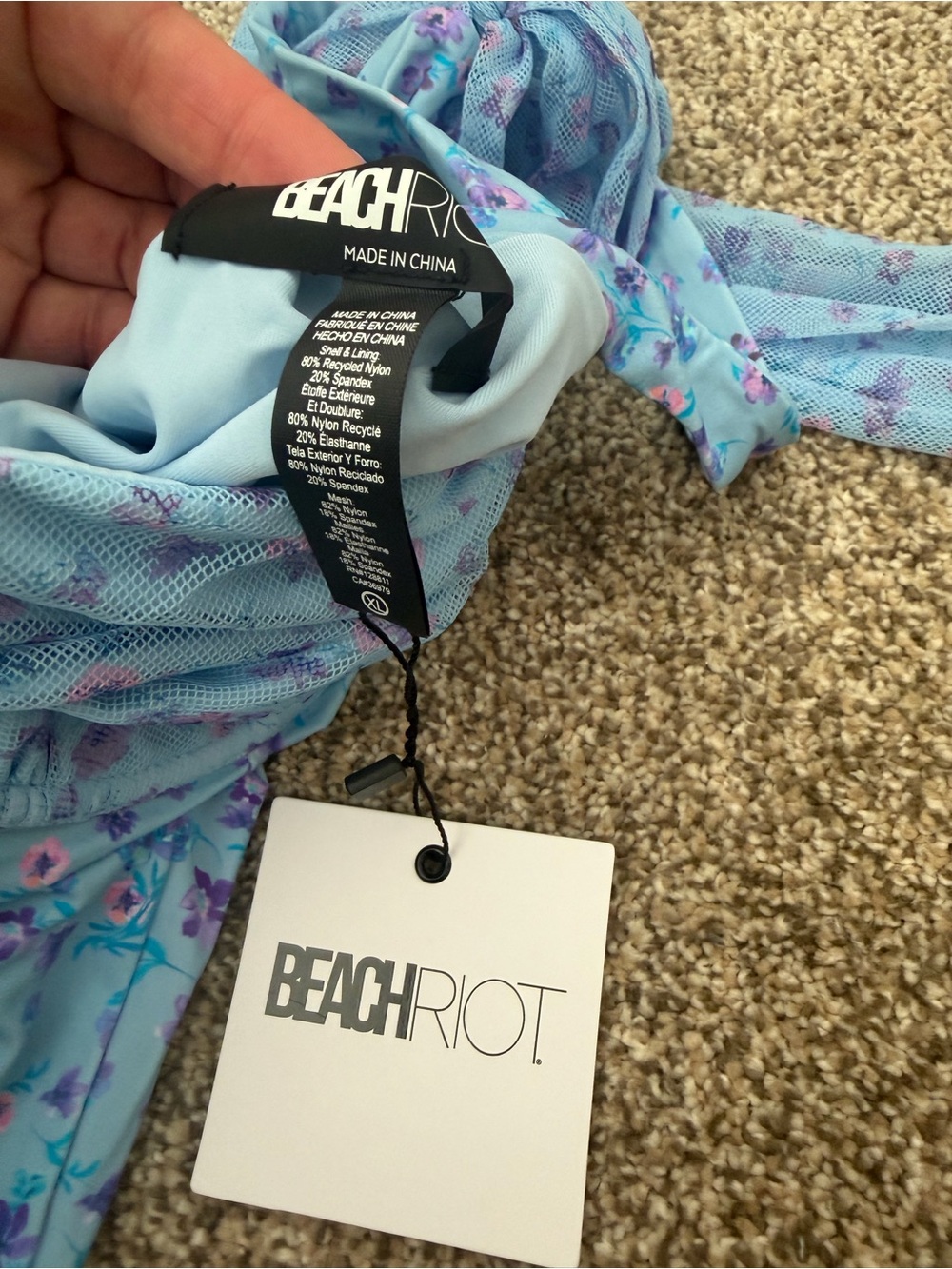 Beach Riot Floral Tie-Shoulder One-Piece Swimsuit - Picture 5 of 6